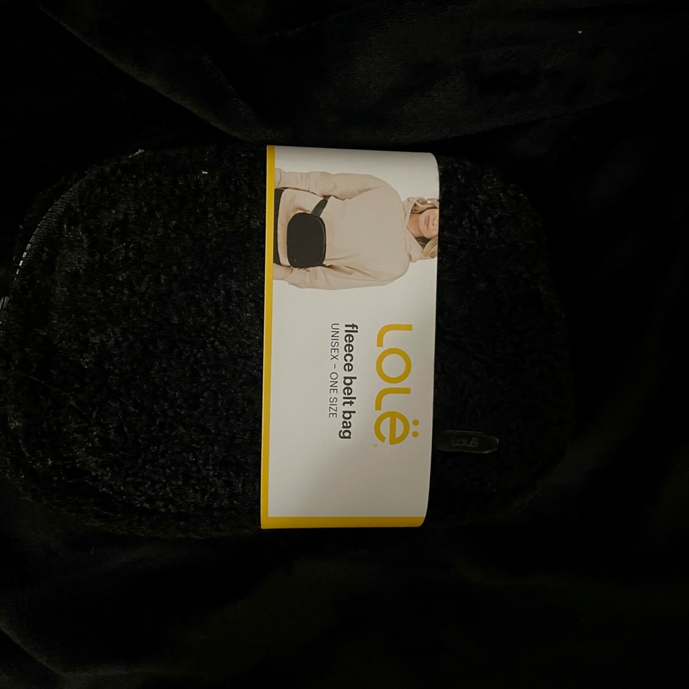 Lole Black Fleece Mini Bag
